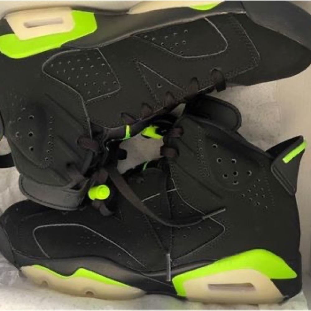 Electric green Jordans - Picture 1 of 1